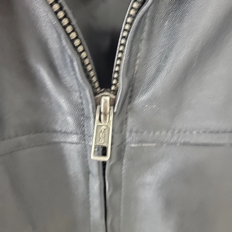 Blazer Chaqueta de Cuero Wilson Negro Para Hombre Talla XLT Suave Foto 3 de 4