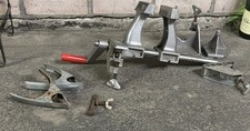 HEAVY DUTY ALUMINUM POTABLE 6 LB WORK BENCH VICE SWISS VINTAGE SEE DECEPTION