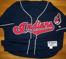 2000 Cleveland Indians Sandy Alomar Jr. Team Issued Game Jersey Sz 48 Russell