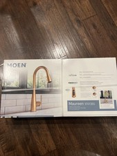 MOEN Maureen 87493BG Brushed Gold 1 Handle High Arc Pulldown Kitchen Faucet