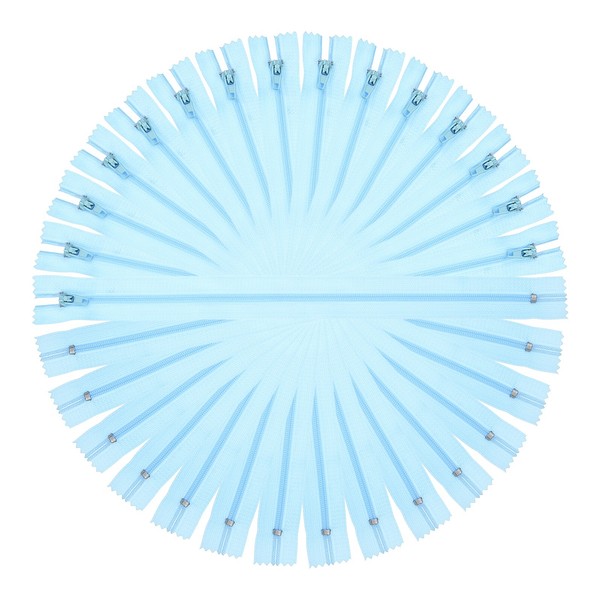 13 Zoll Nylon-SpiralreißVerschlüSse, #3 Himmelblau, FüR NäHen, 15Er Pack-image