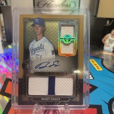 2022 Topps Triple Threads RC   Phenom Auto Relics Brady Singer Gold /35🔥🔥