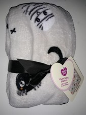 Parents Choice Mummy Gray Halloween Lightweight Baby Blanket 30x36 Plush NEW
