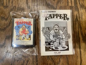 Tapper - Sega - Atari 2600 - Cart / Manual - CLEANED & TESTED