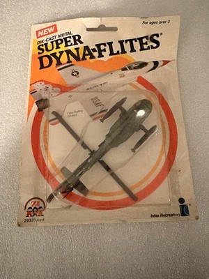 1983 Super Dyna Flites Zee Toys Hubschrauber Silkor Sky God Nighthawk Druckguss