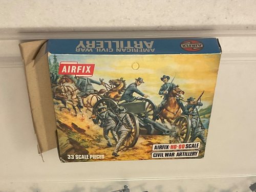 Vintage Airfix American Civil War Artillery HO Scale S14 100 Plus Pieces England - Picture 14 of 14