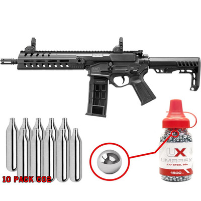 Umarex Strike Force Full Auto .177 Cal Air Rifle w/ CO2 & BBs Bundle (2252132)