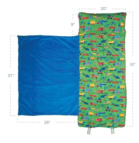 Alfombrilla para siesta Stephen Joseph niños todo en uno con manta almohada y correas 20x50 Foto 2 de 4