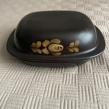 Denby Bakewell Covered Roasting Dish Oven to Table Vintage Mid Century Brown