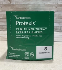 Protexis PI Neu-Thera Surgical Gloves Cardinal *50 pr Box* Size: 8 -*See Date*-
