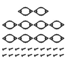 10 Pcs 2.7 x 1.7 Inch Metal Label Holder, Black