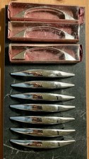 RARE Lot of 10 Vintage National Lock Cab Pulls Drawer Handles 4.5 inch  Screws