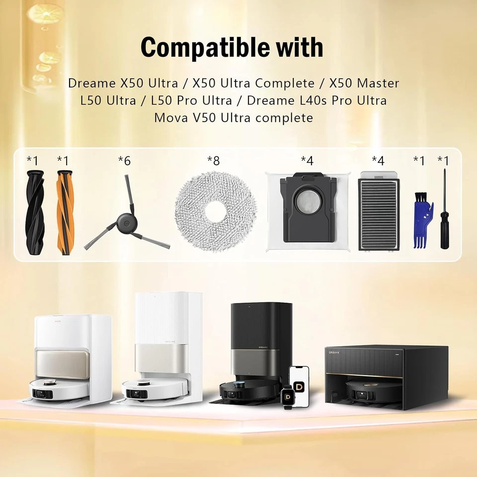 26 Piezas Repuestos para Dreame X50 Ultra X50 Ultra Complete X50 Master L50 Foto 2 de 4