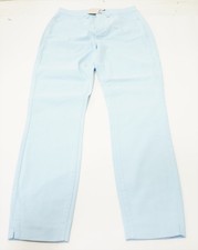 Peter Millar Karlie Stretch Sateen High Rise Pants Womens 4 Light Blue 973D