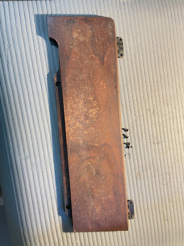 Antique 1920 Singer Treadle Sewing Machine Lid with Hinges & Screws