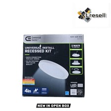 Commercial Electric 4 in. White LED Recessed Light w/ Selectable Temp