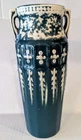 Vintage Red Wing Art Pottery Vase Grecian Urn Relief Design 1930's Art Deco