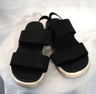 Women's size 7 black light weight strappy sandals — photo 1
