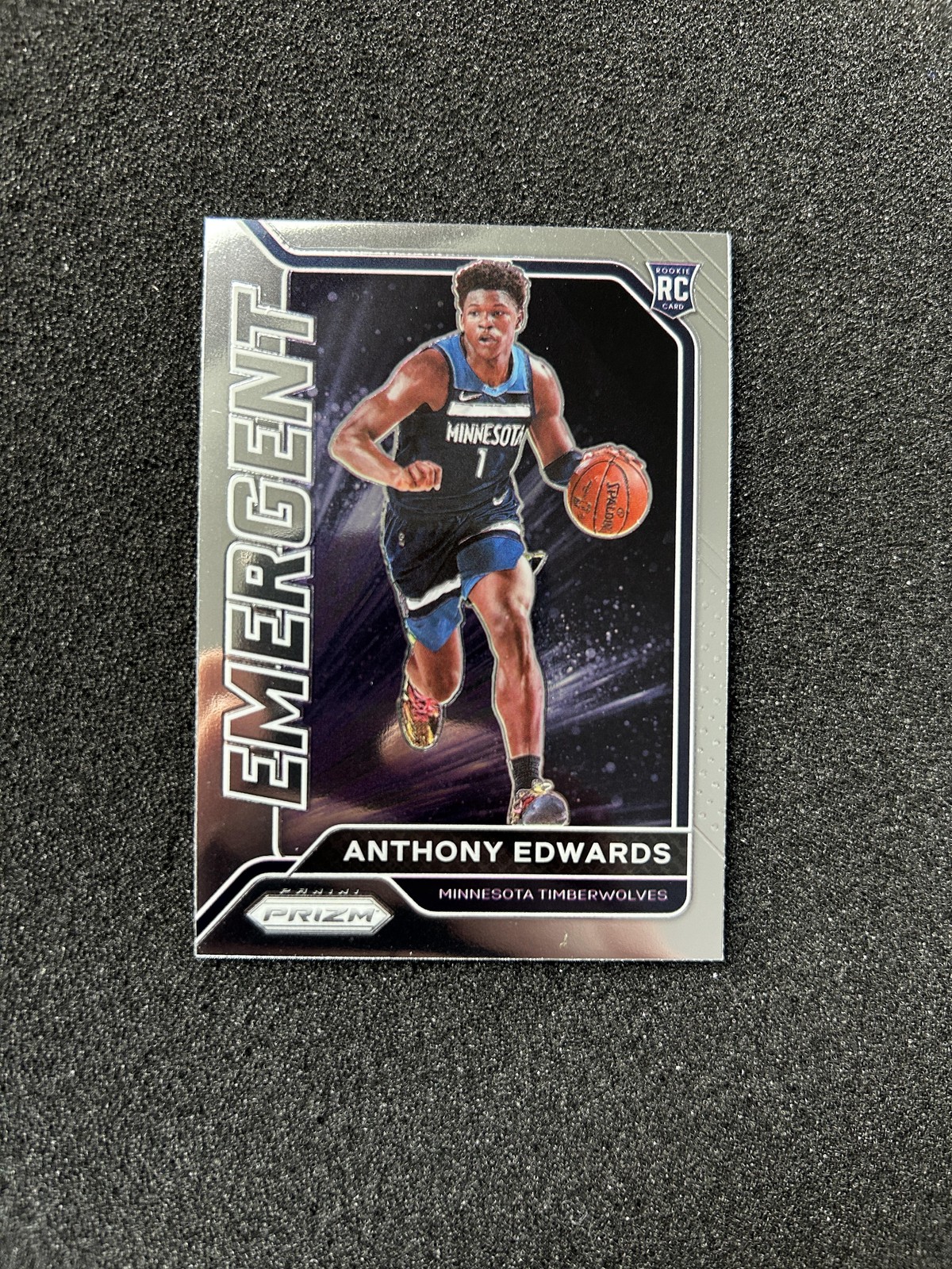 2020-21 Panini Prizm Anthony Edwards Emergent #3 Rookie Minnesota Timberwolves