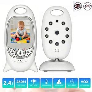 Babyphone mit Kamera Tragbares LCD Nachtsicht-Babymonitor Temperatursensor VOX