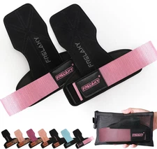 Lifting Wrist Straps Women and Men, Weight Lifting Grips with Cushion Wrist Loop