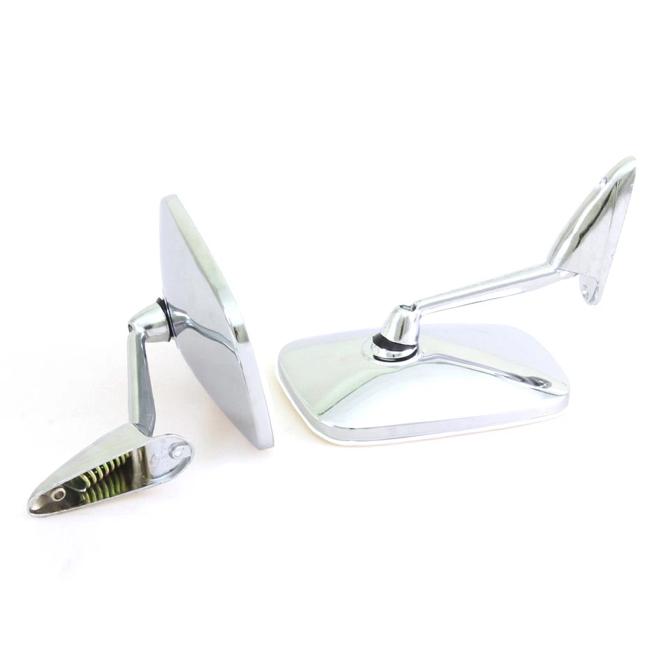 Peugeot Sedan 104 202 203 204 304 402 403 404 504 Chrome Fender Door Mirror Pair - Image 4 of 4