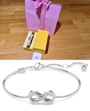 Swarovski Hyperbola bracelet Infinity, White, Rhodium plated, New !! 
