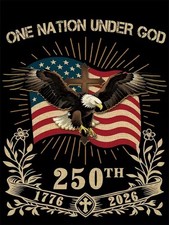 Eagle 5D Diamond Painting Kits for Adults,4th of July Diamond Art Kits for Adul