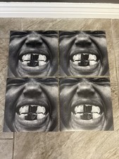 LOT OF 4 NEW YE KANYE WEST SIGNED BULLY VINYL SILVER RECORD ALBUM IN HAND