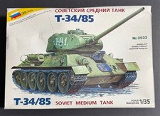 ZVEZDA 1/35 Scale T-34/85 Soviet Medium Tank model 3533 Kit