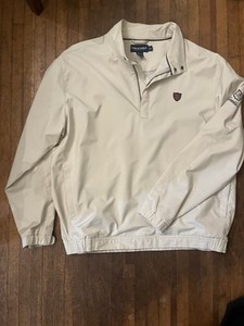 Polo Golf Ralph Lauren Men’s 1/4 Zip Long Sleeve Golf Pullover L Cream 