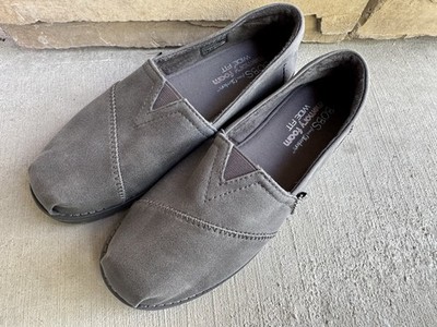 Bobs Skechers Chill Lugs Womens Sz 7 WIDE Gray Slip On Urban Spell Sneakers NWOT