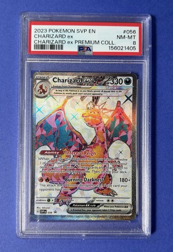 Pokémon 2023 SVP EN Charizard ex Premium Coll #056 PSA 8 NM-MT - Foto 1 di 2