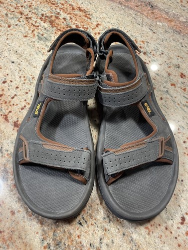 Teva Sandalen Herren Gr.9 Katavi 2 Adventure Slingback Riemchen 1019192 Grau Leder - Bild 4 von 13
