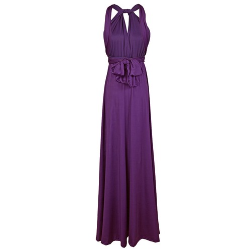 Mujeres Vestido de Noche Envolvente Multivía Dama de honor Noche Formal Vestidos Largos - Imagen 32 de 34
