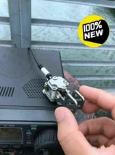 Dual paddle HF Shortwave Automatic Key CW Key Morse Code Key Stainless Steel NEW