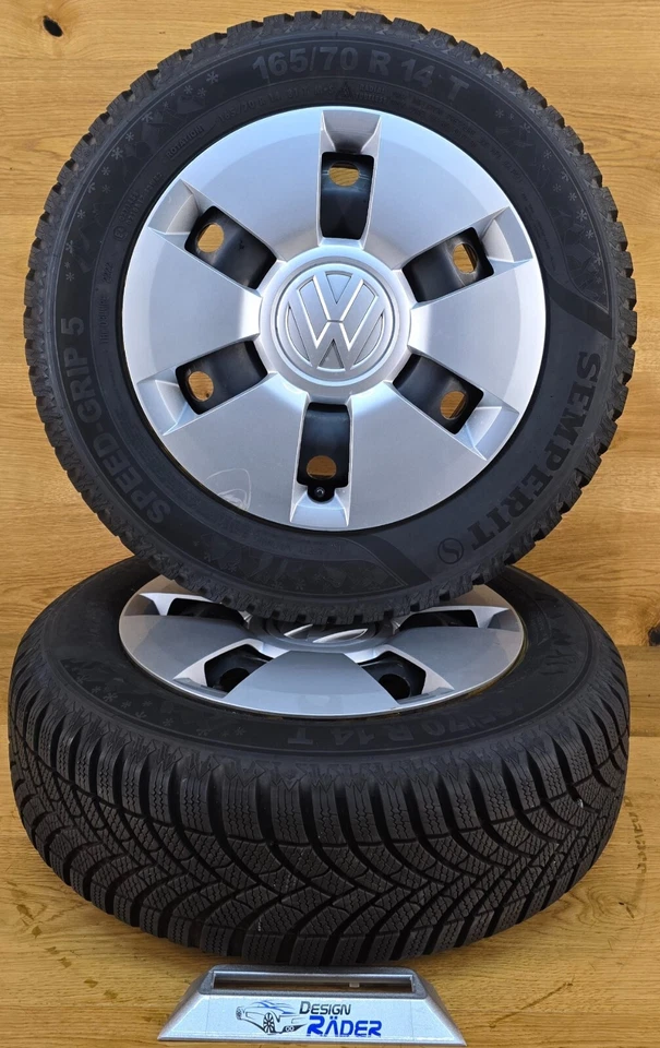 4x Original VW UP 1S Winterräder 14 Zoll Winterreifen 1S0601027G/J - Bild 2 von 4