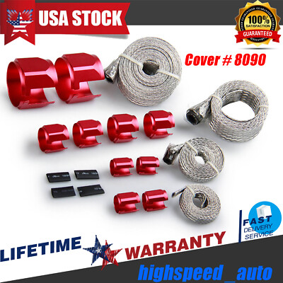 Radiator Hose Sleeving Kit Stainless Steel Braided Dress-Up Hose (Cover # 8090 )