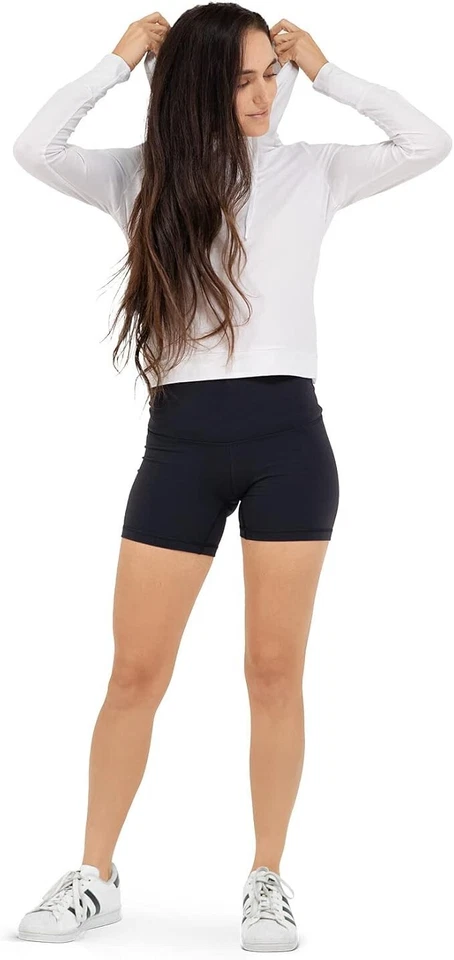 Women Long Sleeve Plain Hoodie Hooded Sweatshirt Pullover Loose Casual Sports - Image 4 of 4