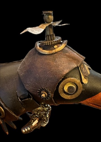 Decor steampunk crow Aviator Sculpture - Picture 17 of 18