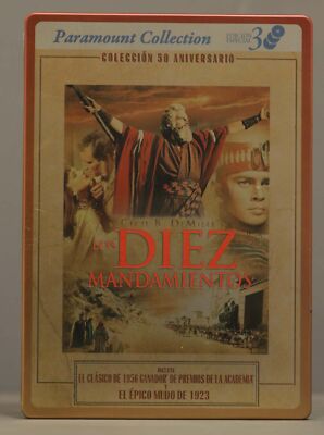 DVD. LOS DIEZ MANDAMIENTOS. INCLUYE CLASIGO 1956. MUDO DE 1923   
