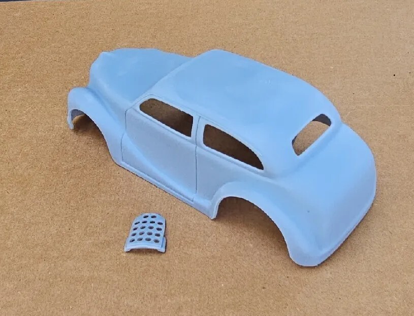 ABS-LIKE 3D RESIN PRINTED 1/18 1948 AUSTIN A40 DORSET GASSER DRAG