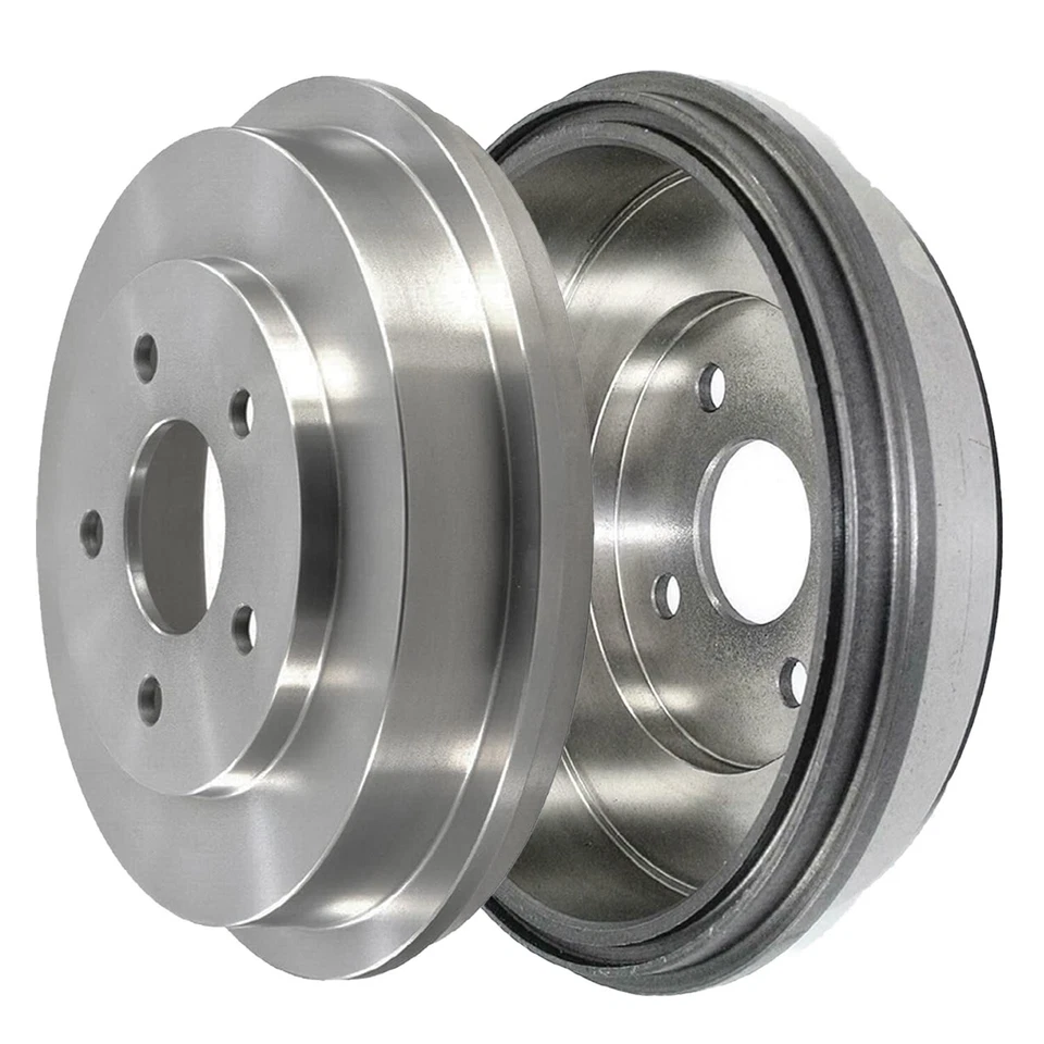 Front Drilled Brake Rotors Rear Drums for 2009 2010 Pontiac G5 Chevrolet Cobalt - Image 4 of 4