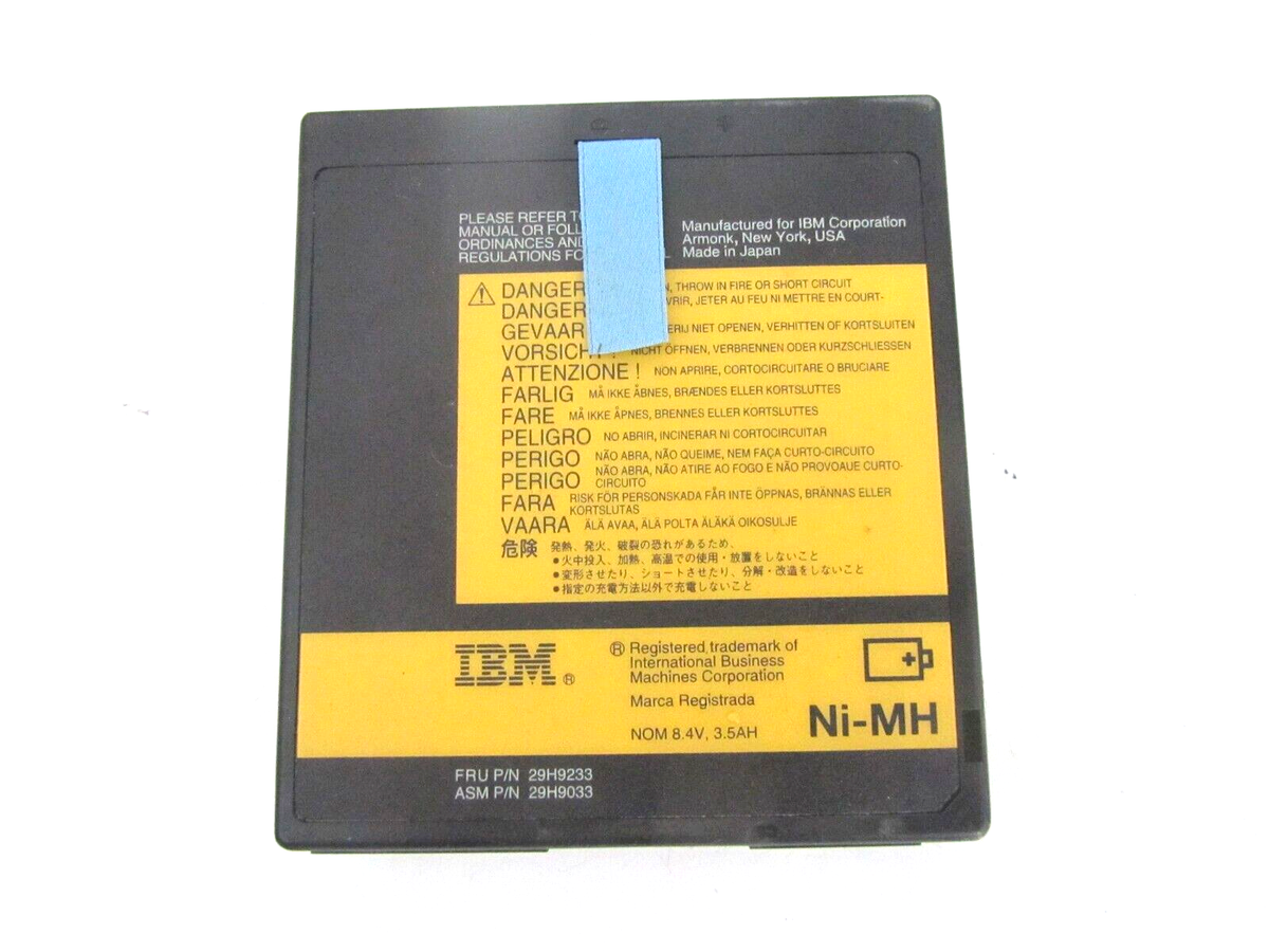 IBM ThinkPad Notebook Battery Pack NI-MH FRU 29H9233 8.4V 3.5AH | eBay