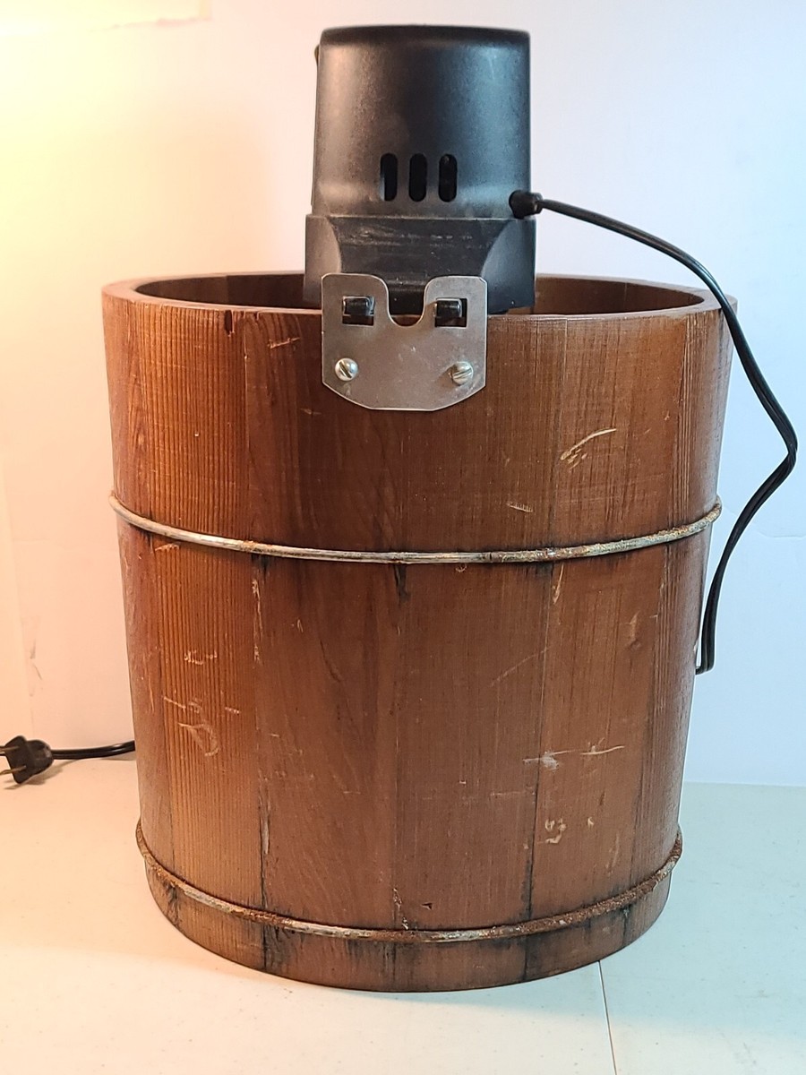 専用アイスグリーム+ラババイト Vintage Richmond Cedar Works 4qt Wood Ice Cream Maker