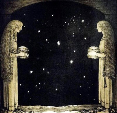 The Window by John Bauer, 1908   Fantasy Art Print