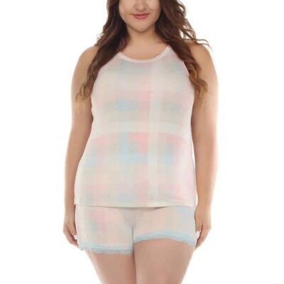 knee length dresses for ladies Tara Shorts Set: Shop Luxe Satin & Lace Sleepwear main image 1