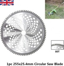 255x25.4mm 80T TCT Circular Wood Saw Blade 10" Cutting Disc For Wood & Plastic