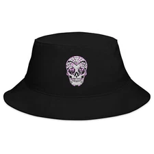 Dia De Los Muertos Day of the Dead Sugar Skull Bucket Hat