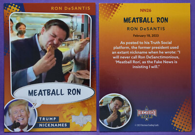 Ron DeSantis 2022 Decision Update TRUMP NICKNAMES #NN26 - MEATBALL RON